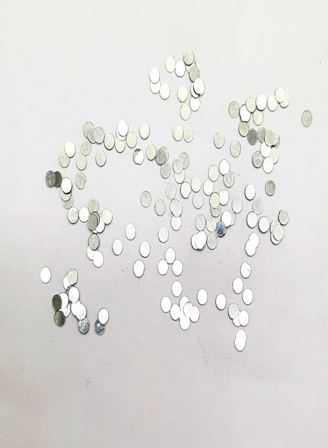 Eshoppee Sequins Sitara for Embroidery/Embellishing Handbags for Art and Craft DIY Kit (30, 100 Gm, Silver) - Image 2